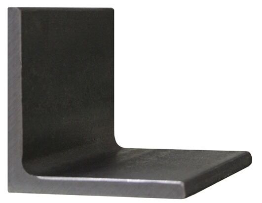 Up close image of metric carbon steel angle